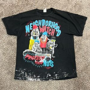 Vintage Y2K shirt‎ mens XL extra large black short sleeve neighborhood Watch
